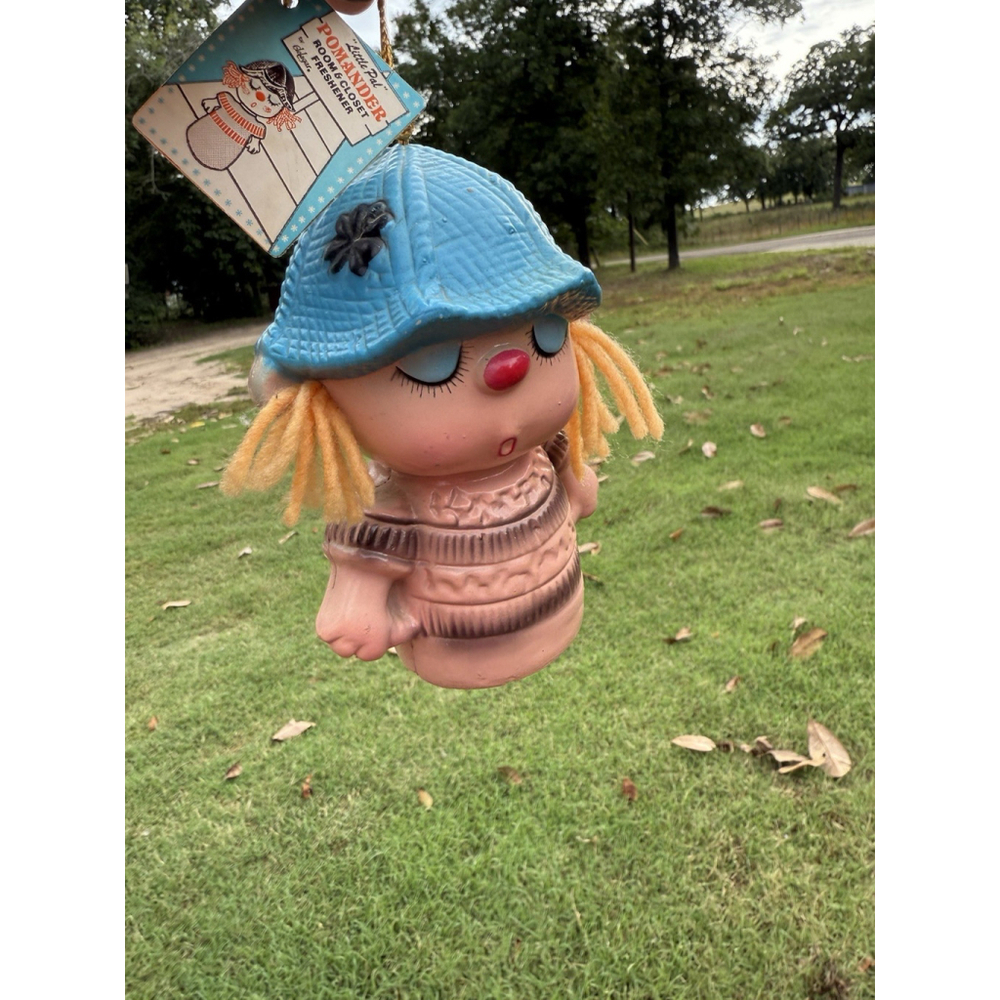 1970s Delegar Pomander Little Pal Mod Kids Perfumed Room Closet Freshener 5.5”